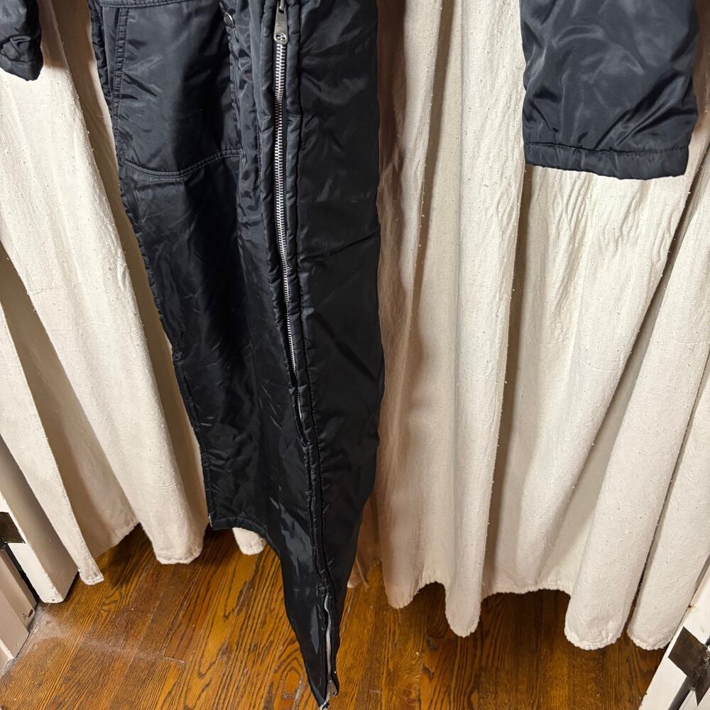 Vintage Fieldmaster Black Insulated Snowmobile‎ Suit Coverall Belt L/XL - Picture 7 of 13